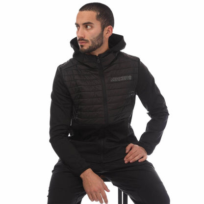 Black - Lifestyle - Mercier Mens Dynamic Full Zip Hoodie