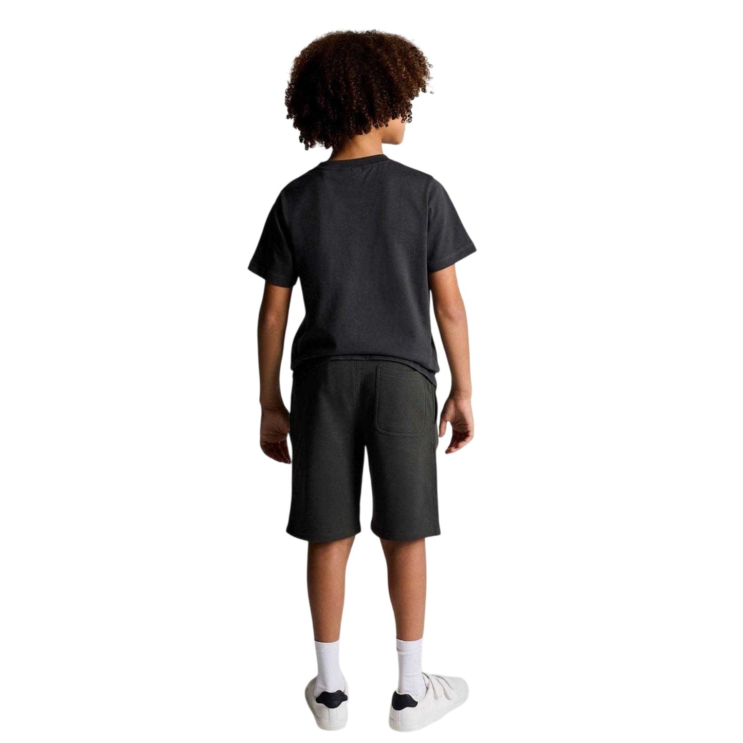 Gunmetal - Back - Lyle & Scott Boys Sweat Shorts