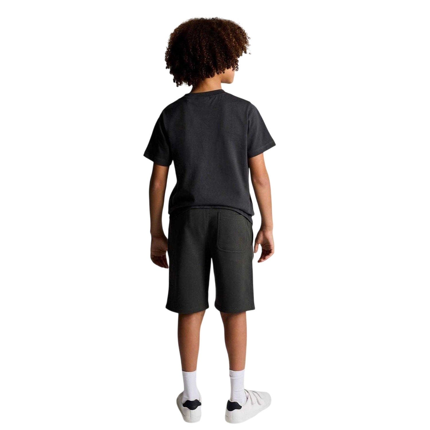 Gunmetal - Back - Lyle & Scott Boys Sweat Shorts