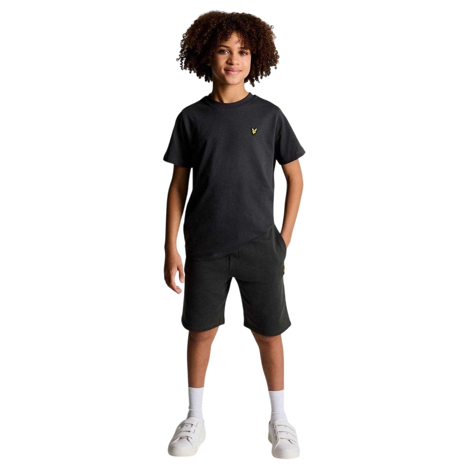 Gunmetal - Side - Lyle & Scott Boys Sweat Shorts