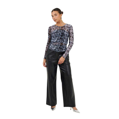 Black-White - Lifestyle - Brave Soul Womens-Ladies Tie Dye Mesh Top
