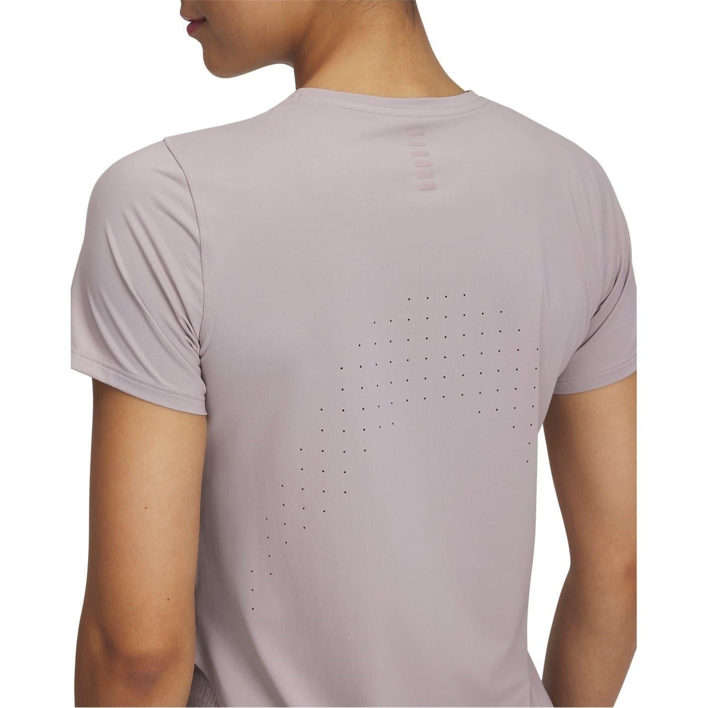 Frost Gray - Side - Under Armour Womens-Ladies Launch Elite Short-Sleeved T-Shirt