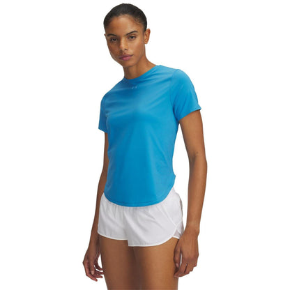 Blue - Front - Under Armour Womens-Ladies Launch Elite Short-Sleeved T-Shirt