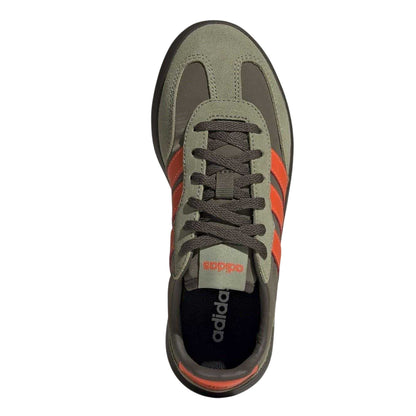 Olive-Orange - Lifestyle - Adidas Childrens-Kids Barreda Leather Platform Trainers