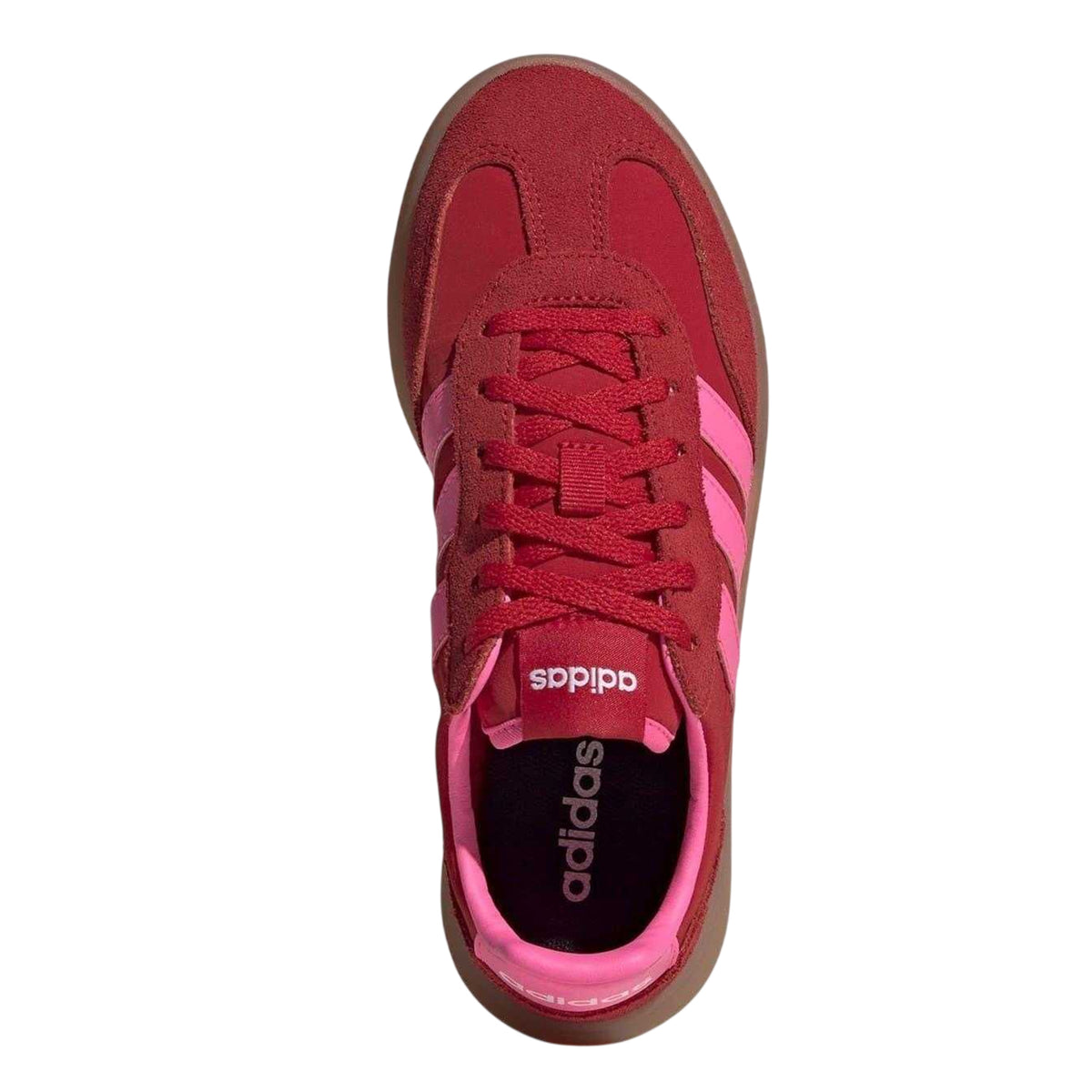 Scarlet-Pink - Lifestyle - Adidas Childrens-Kids Barreda Leather Platform Trainers