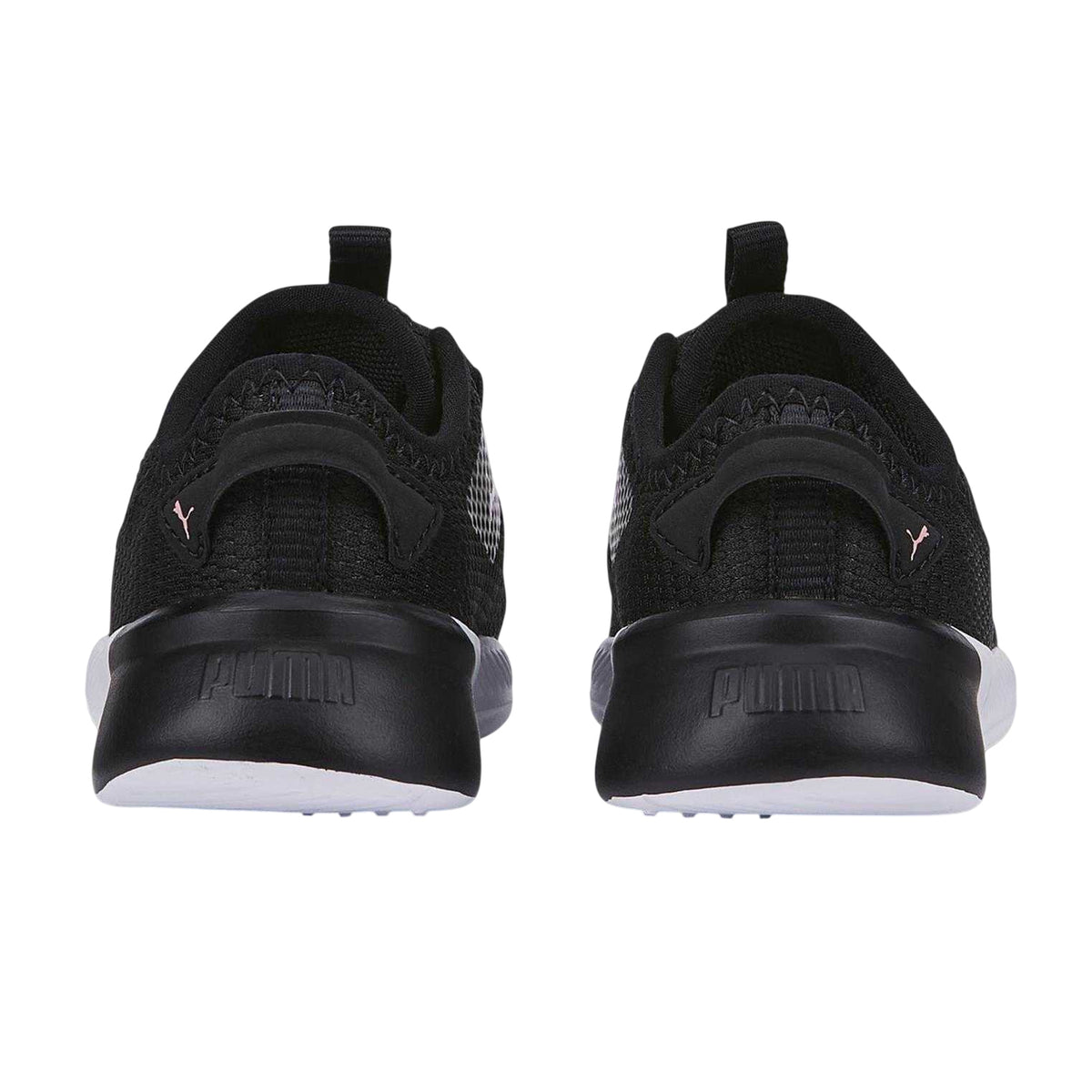 Black-Pink - Back - Puma Girls Retaliate 2 Logo Trainers