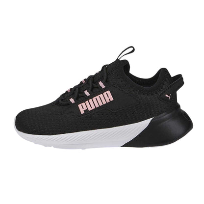 Black-Pink - Side - Puma Girls Retaliate 2 Logo Trainers