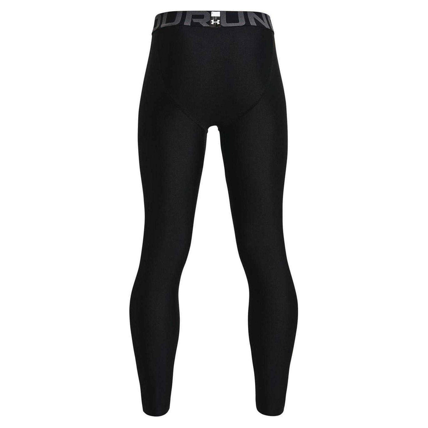 Black - Back - Under Armour Boys HeatGear Leggings