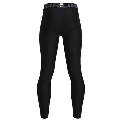 Black - Back - Under Armour Boys HeatGear Leggings