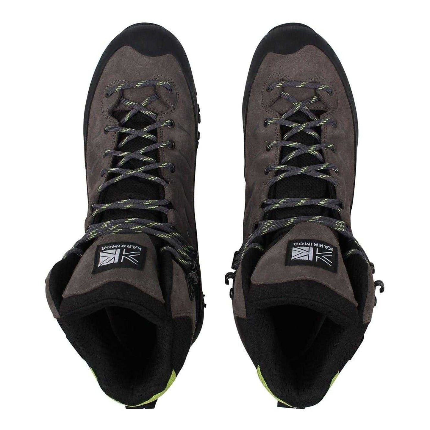 Charcoal-Lime - Lifestyle - Karrimor Mens Hot Route Leather Waterproof Walking Boots