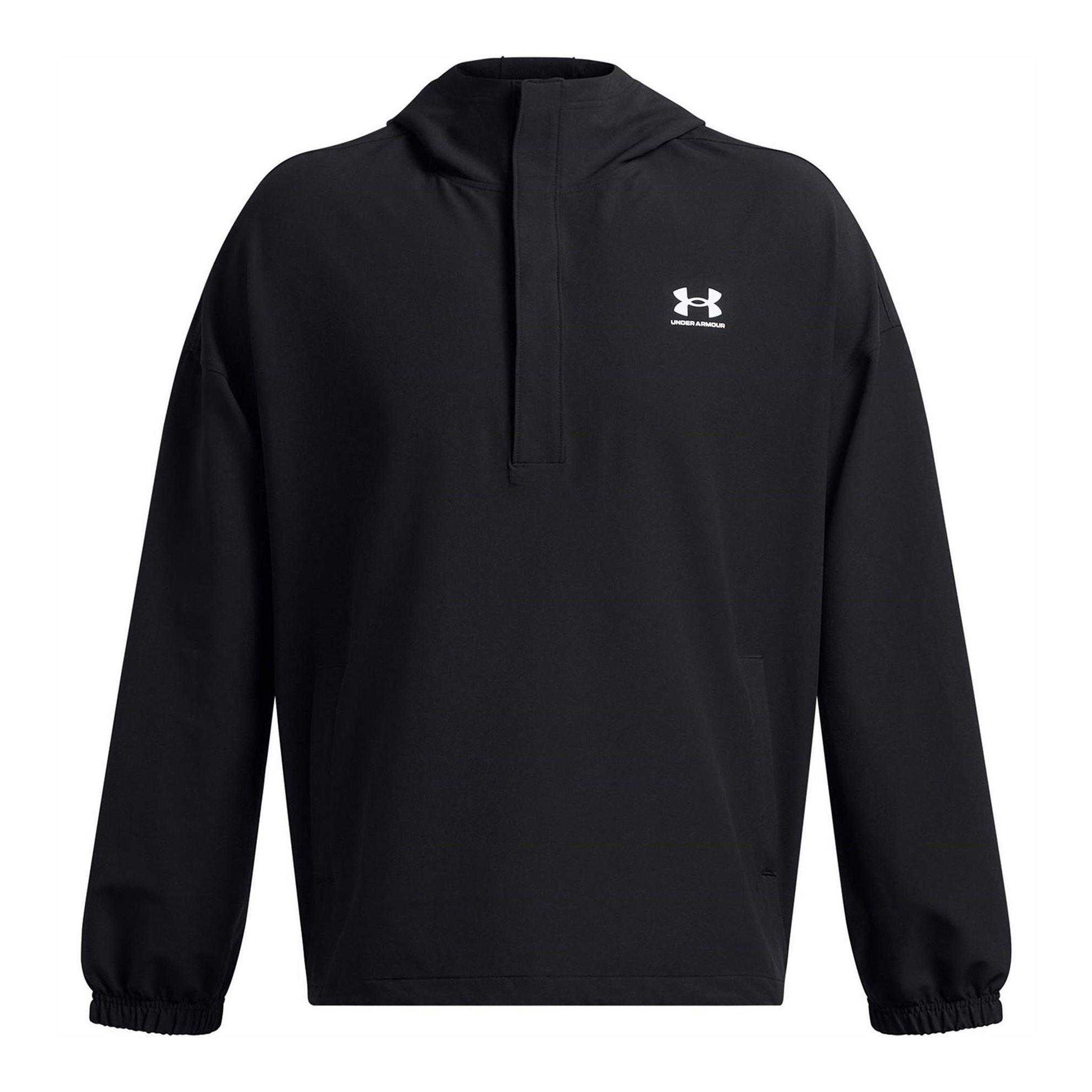 Black - Front - Under Armour Mens Relaxed Fit Hoodie
