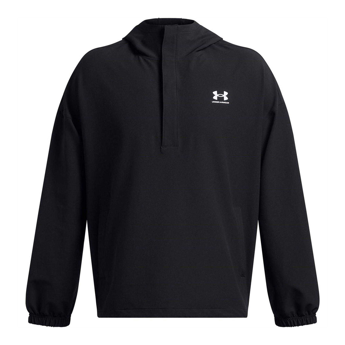Black - Front - Under Armour Mens Relaxed Fit Hoodie