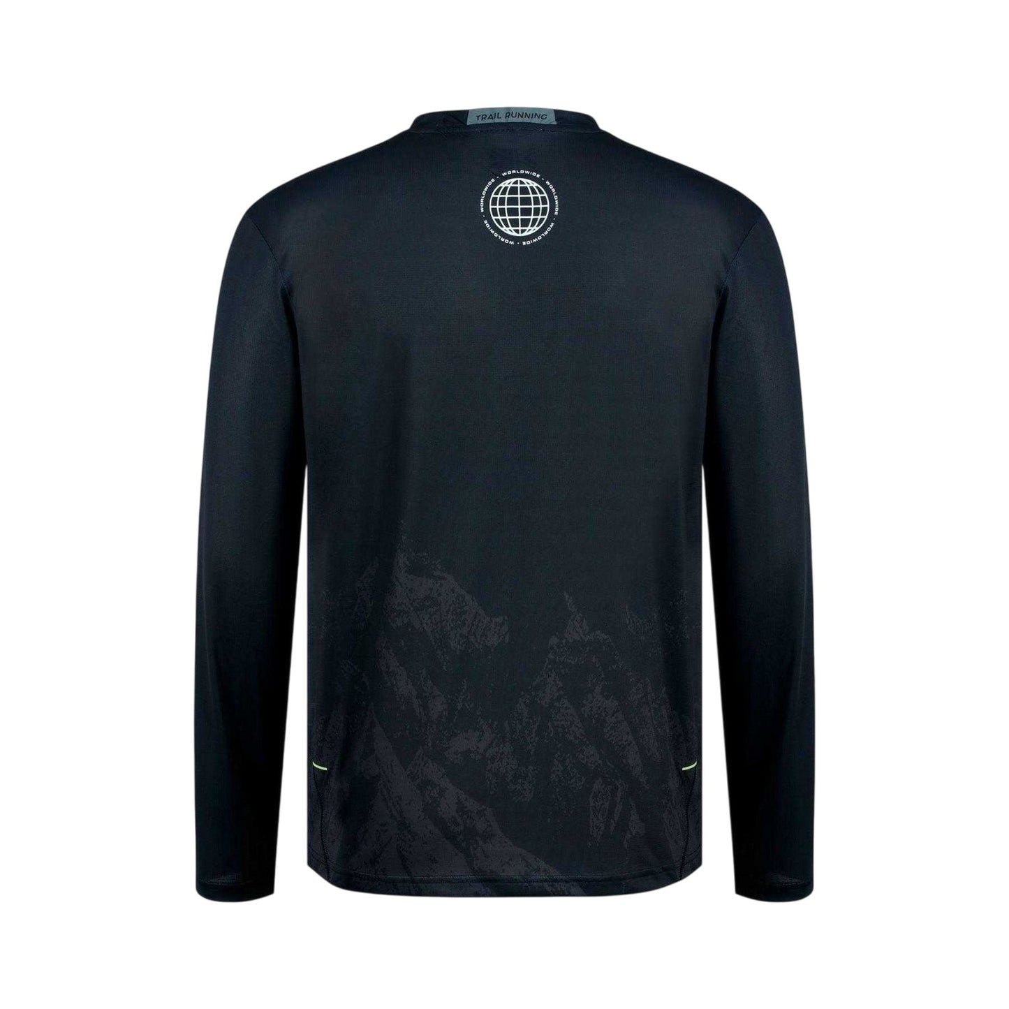 Black - Back - Karrimor Mens Performance Logo Long-Sleeved Top