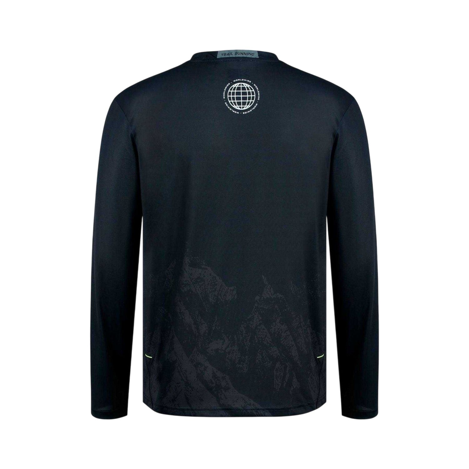 Black - Back - Karrimor Mens Performance Logo Long-Sleeved Top