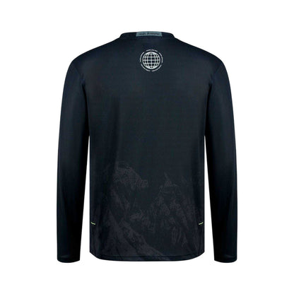 Black - Back - Karrimor Mens Performance Logo Long-Sleeved Top