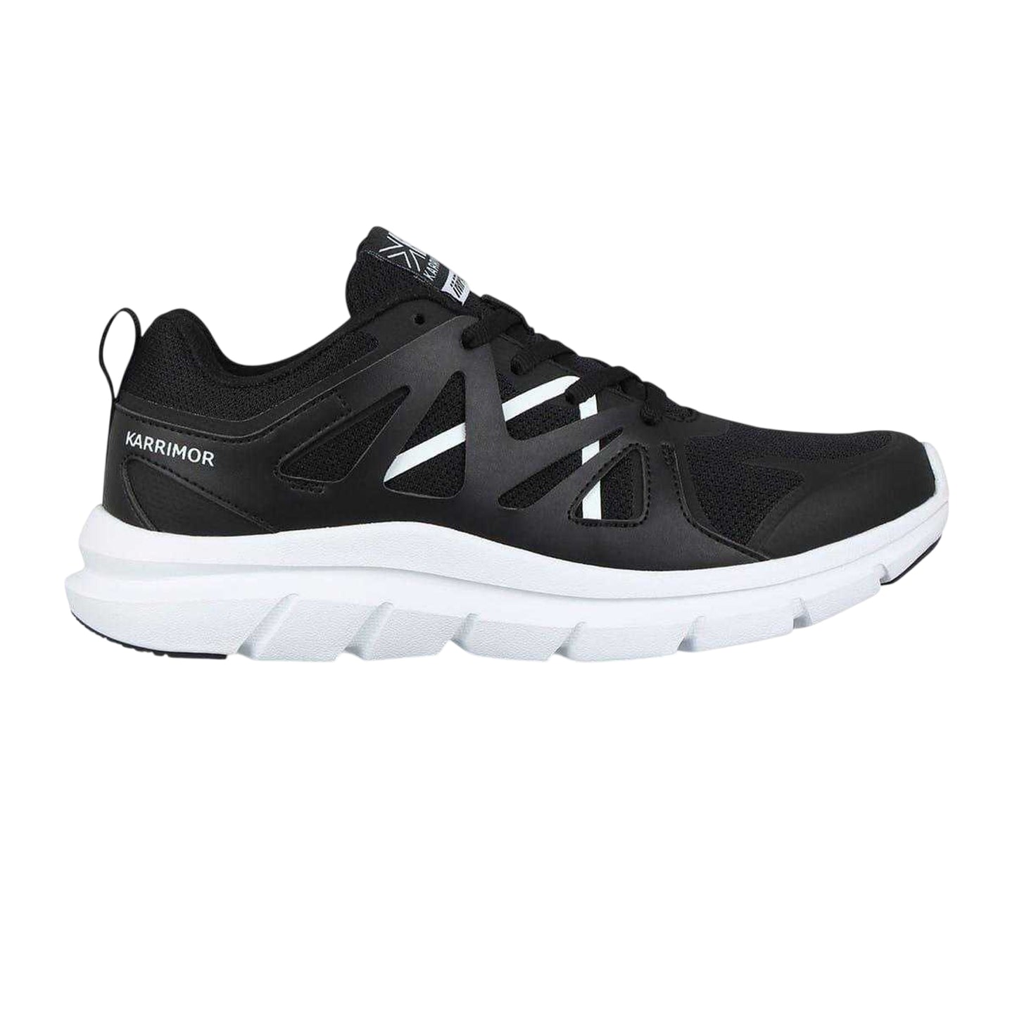 Black-White - Front - Karrimor Mens Impala Trainers