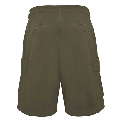 Khaki Green - Back - Pretty Green Mens Miles Cargo Shorts