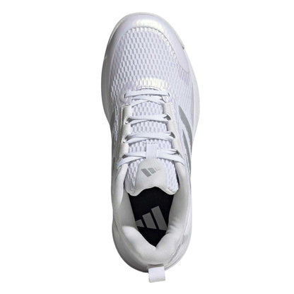White - Lifestyle - Adidas Womens-Ladies Novaflight 2 Indoor Court Trainers