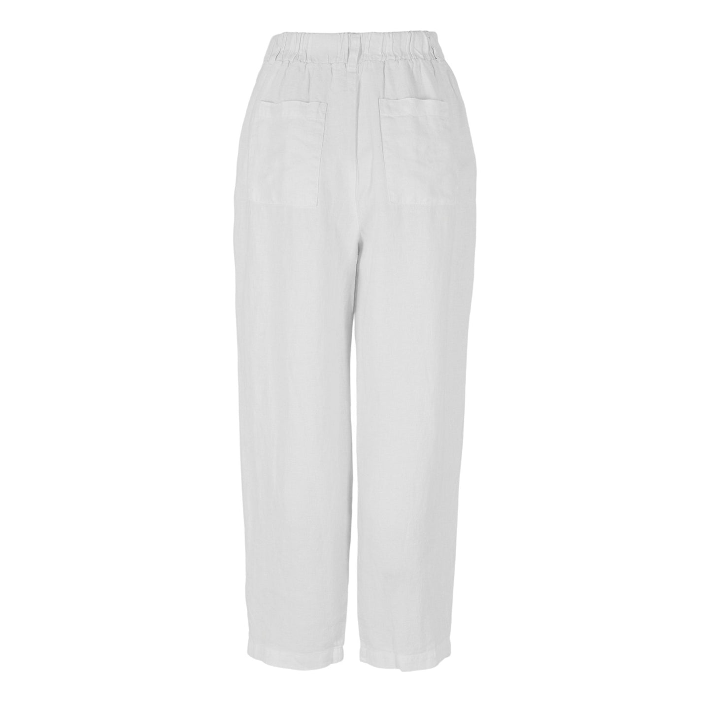 White - Back - Bella Dahl Womens-Ladies Wide Leg Trousers
