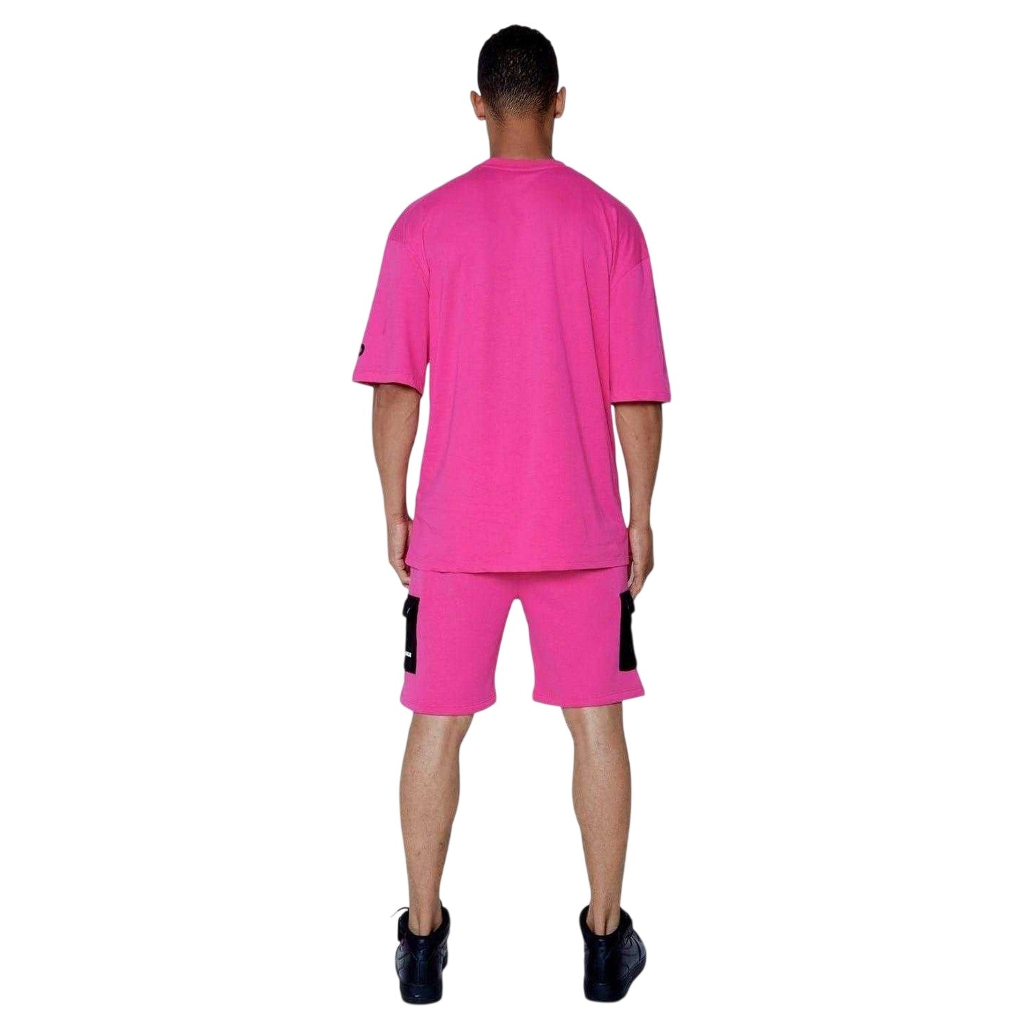 Pink - Lifestyle - Hype Unisex Adult Contrast Cargo Shorts