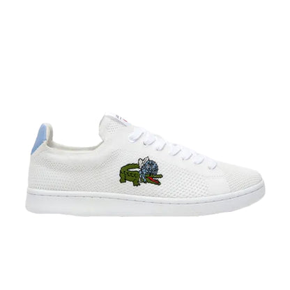 Blue - Back - Lacoste Womens-Ladies Carnaby Trainers