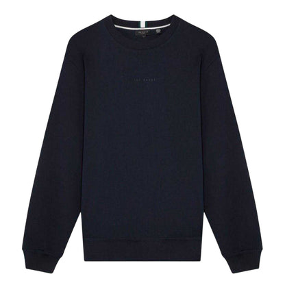 Navy - Front - Ted Baker Mens Crew Neck Sweatshirt