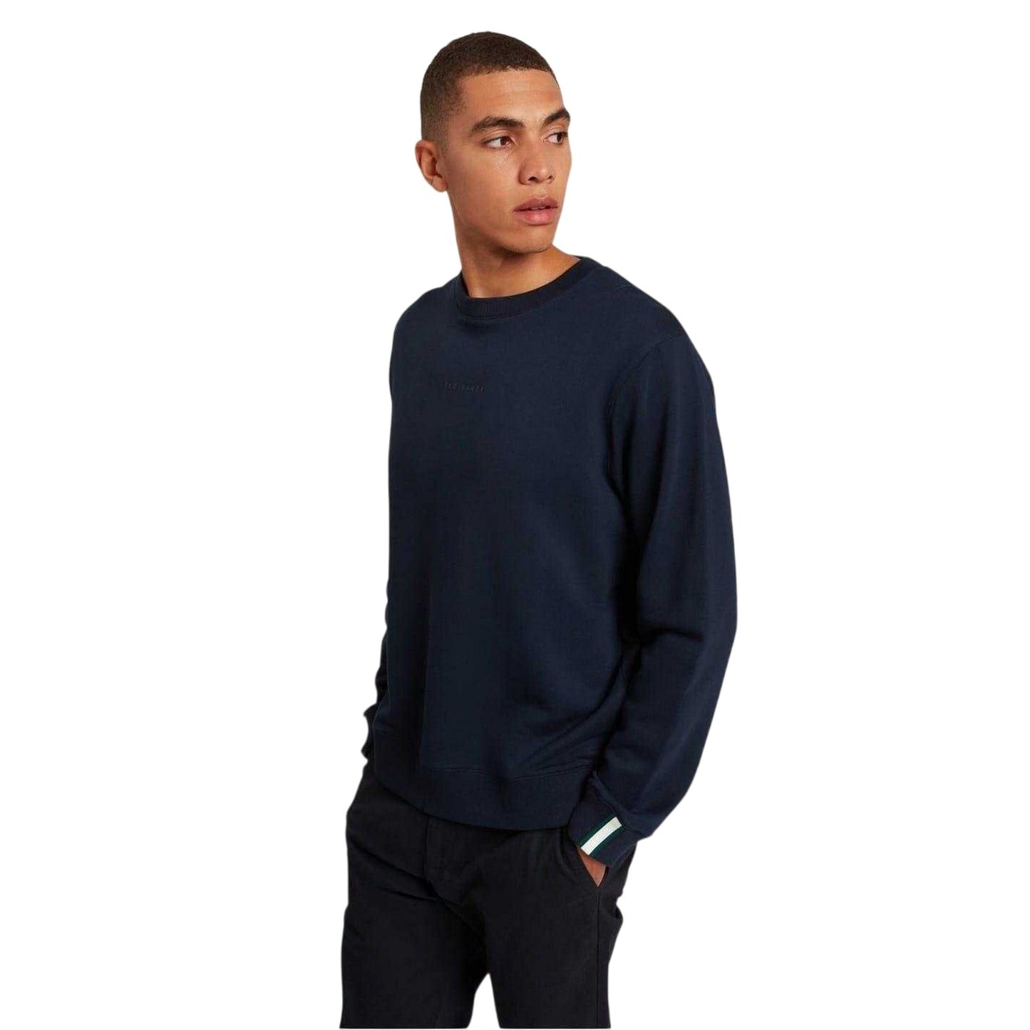 Navy - Lifestyle - Ted Baker Mens Crew Neck Sweatshirt