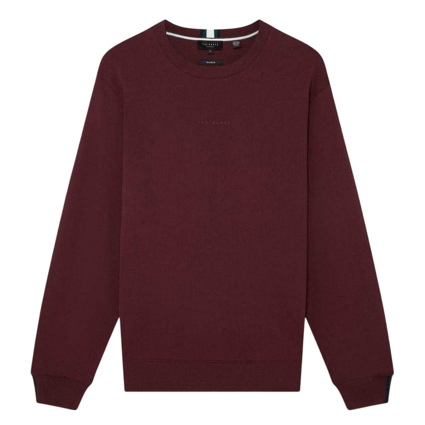Oxblood - Front - Ted Baker Mens Crew Neck Sweatshirt