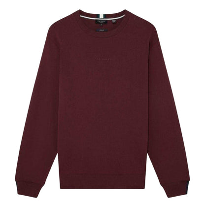 Oxblood - Front - Ted Baker Mens Crew Neck Sweatshirt