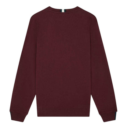 Oxblood - Back - Ted Baker Mens Crew Neck Sweatshirt