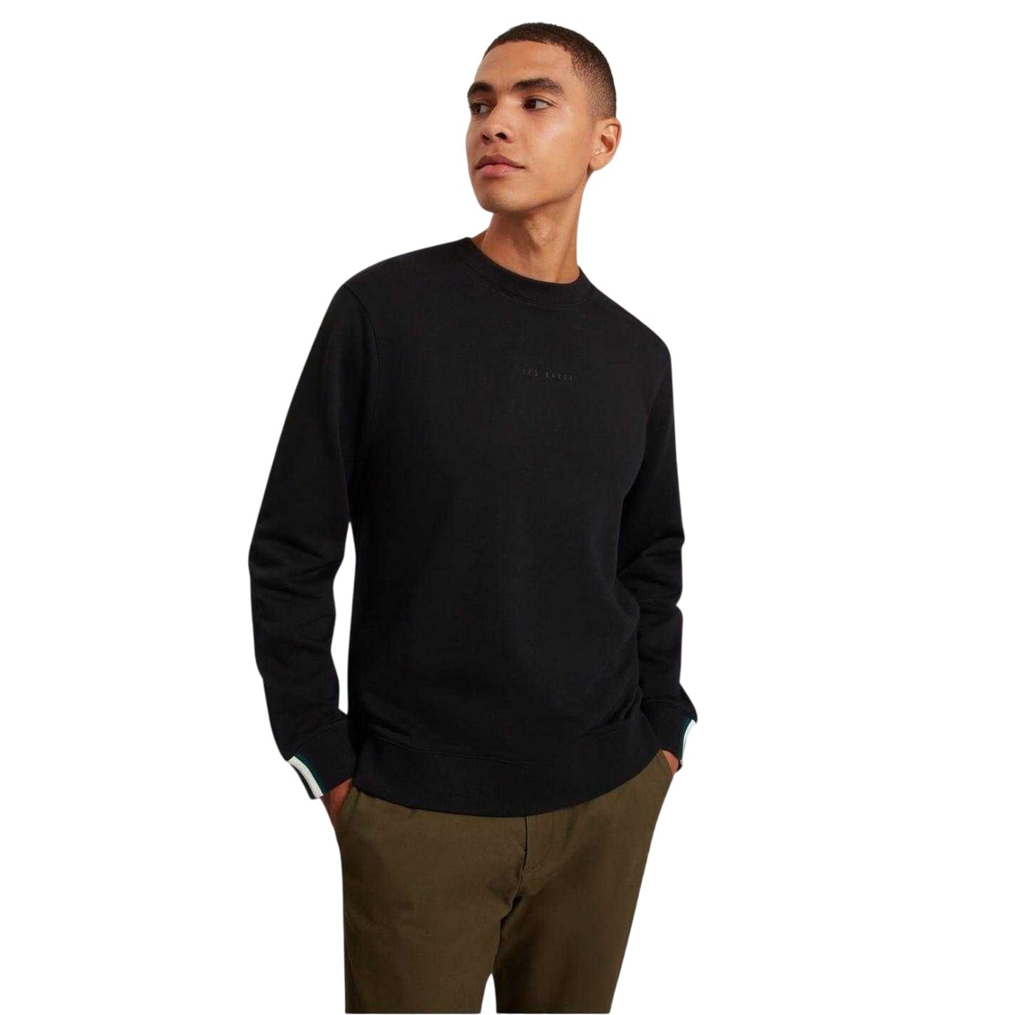 Black - Lifestyle - Ted Baker Mens Crew Neck Sweatshirt