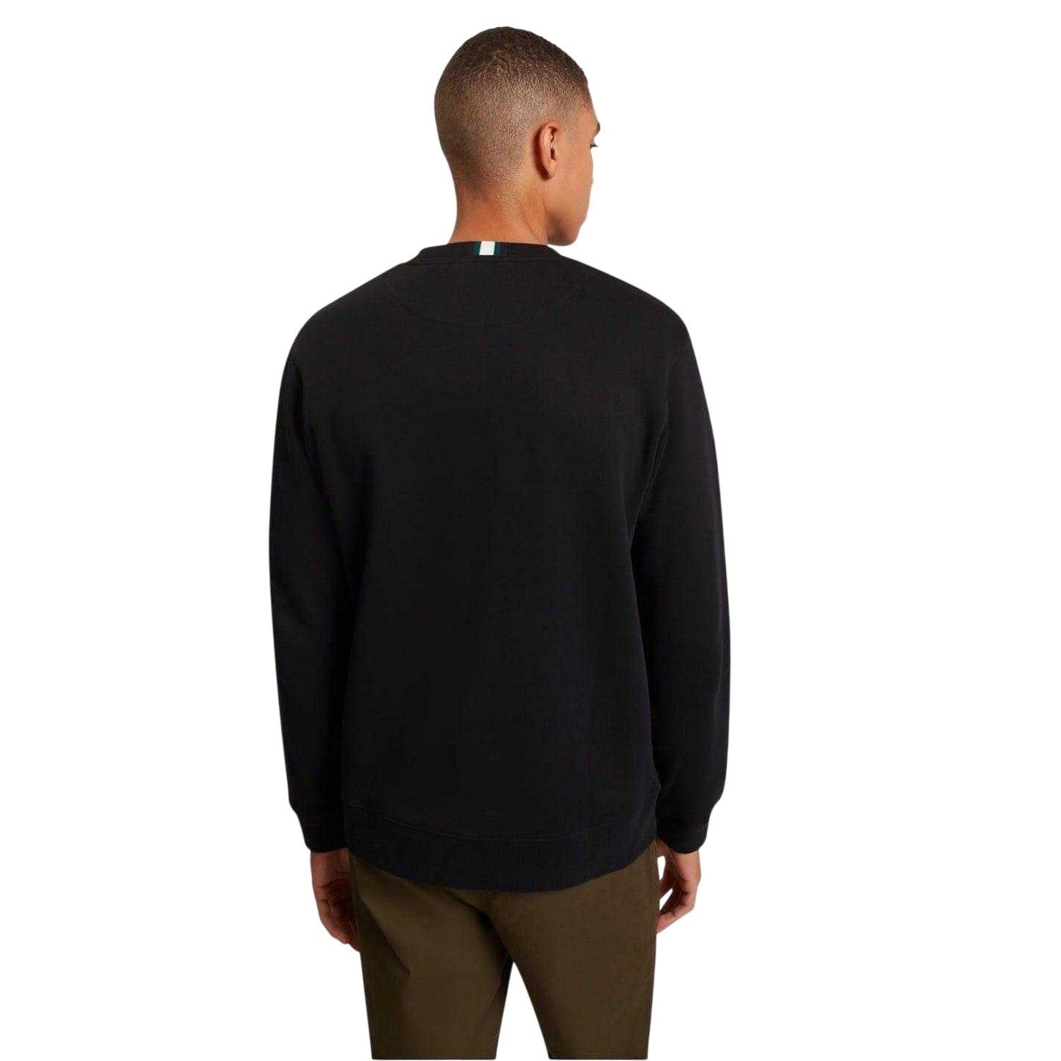 Black - Pack Shot - Ted Baker Mens Crew Neck Sweatshirt