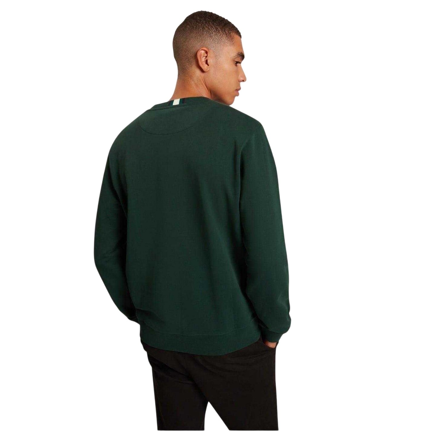 Green - Pack Shot - Ted Baker Mens Crew Neck Sweatshirt
