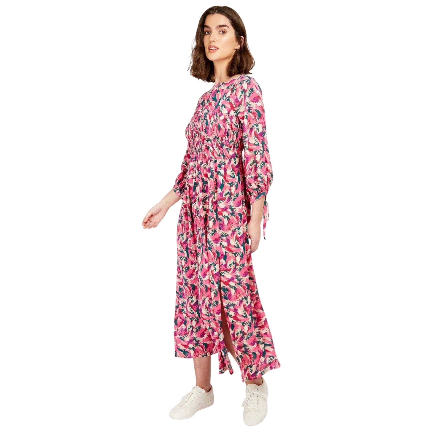Multicoloured - Front - Little Mistress Womens-Ladies Floral Maxi Dress