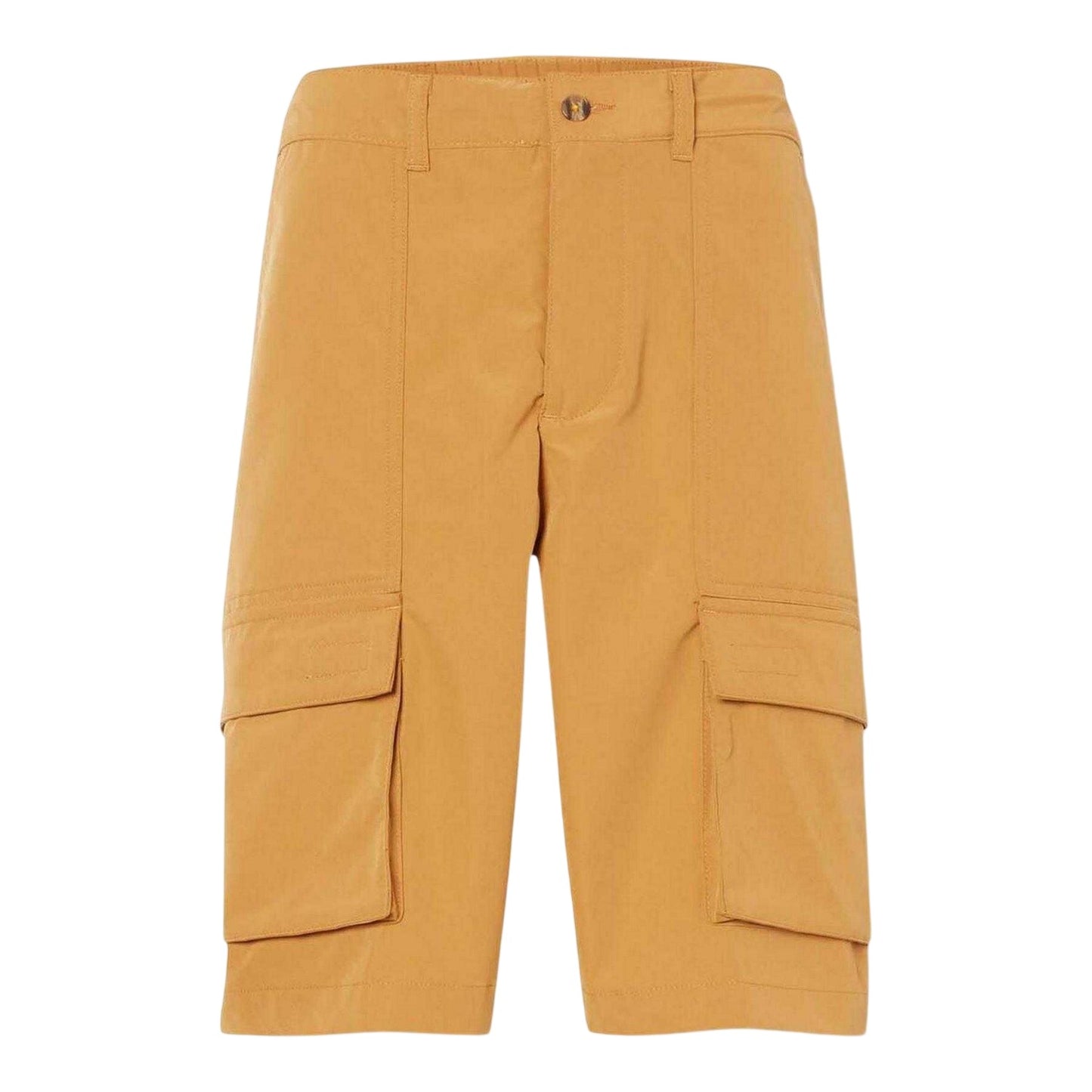 Wheat - Front - Timberland Mens Water Repellent Leather Badge Relaxed Fit Cargo Shorts