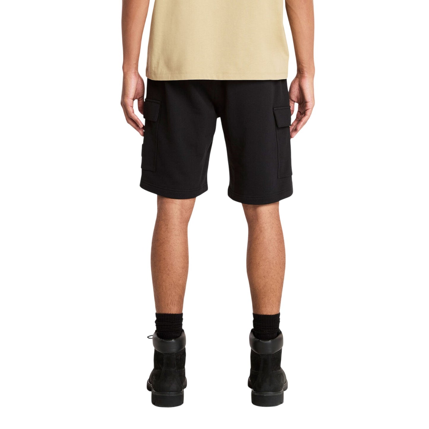 Black - Back - Timberland Mens Woven Cargo Shorts