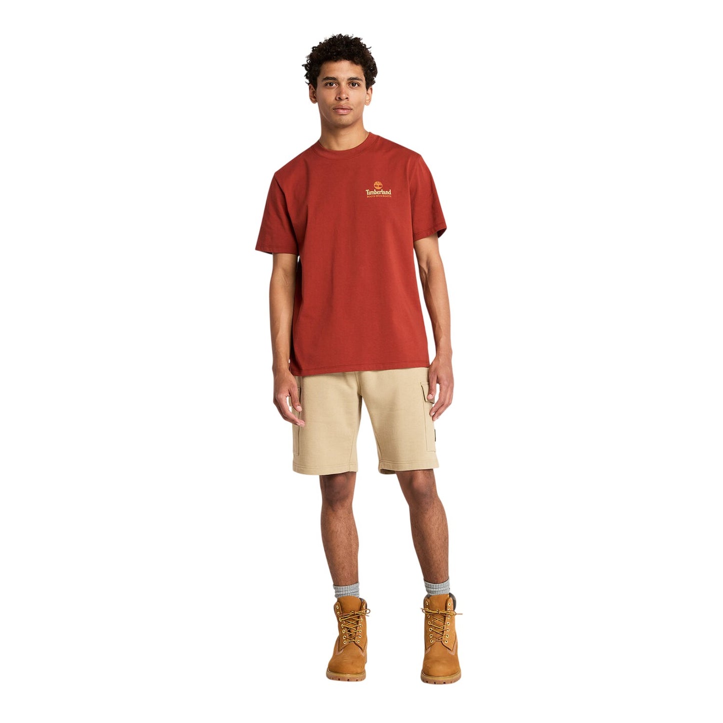 Lemon-Pepper - Lifestyle - Timberland Mens Woven Cargo Shorts