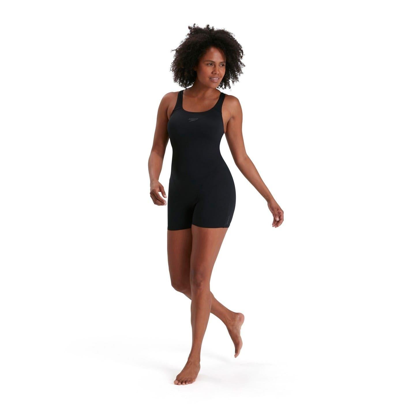 Black - Side - Speedo Womens-Ladies Eco Endurance+ Legsuit