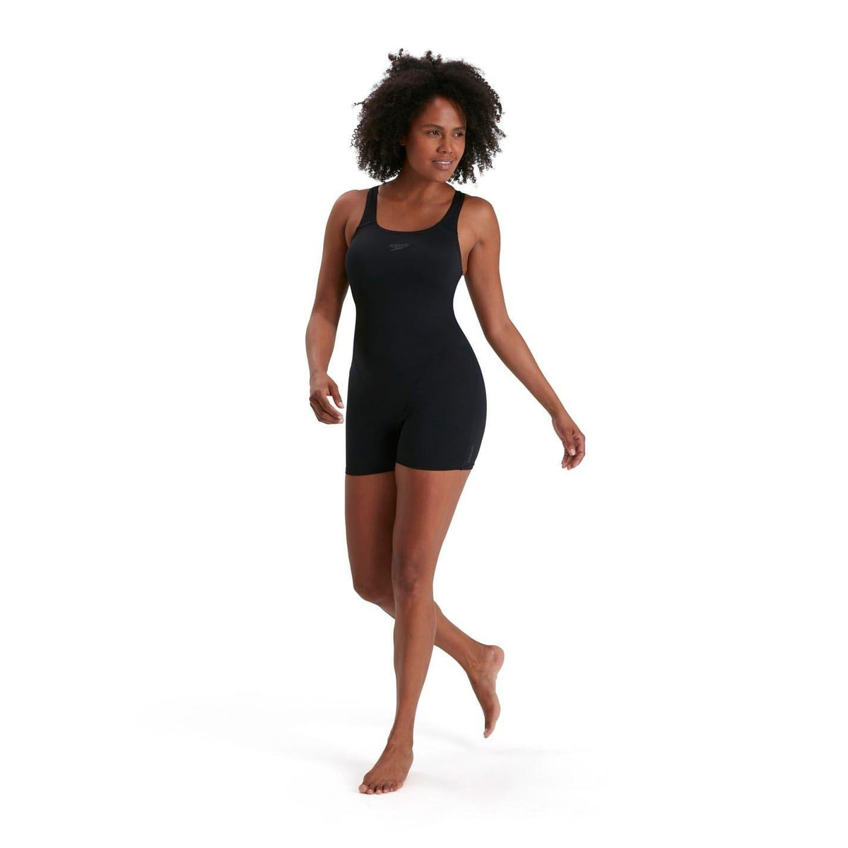 Black - Side - Speedo Womens-Ladies Eco Endurance+ Legsuit