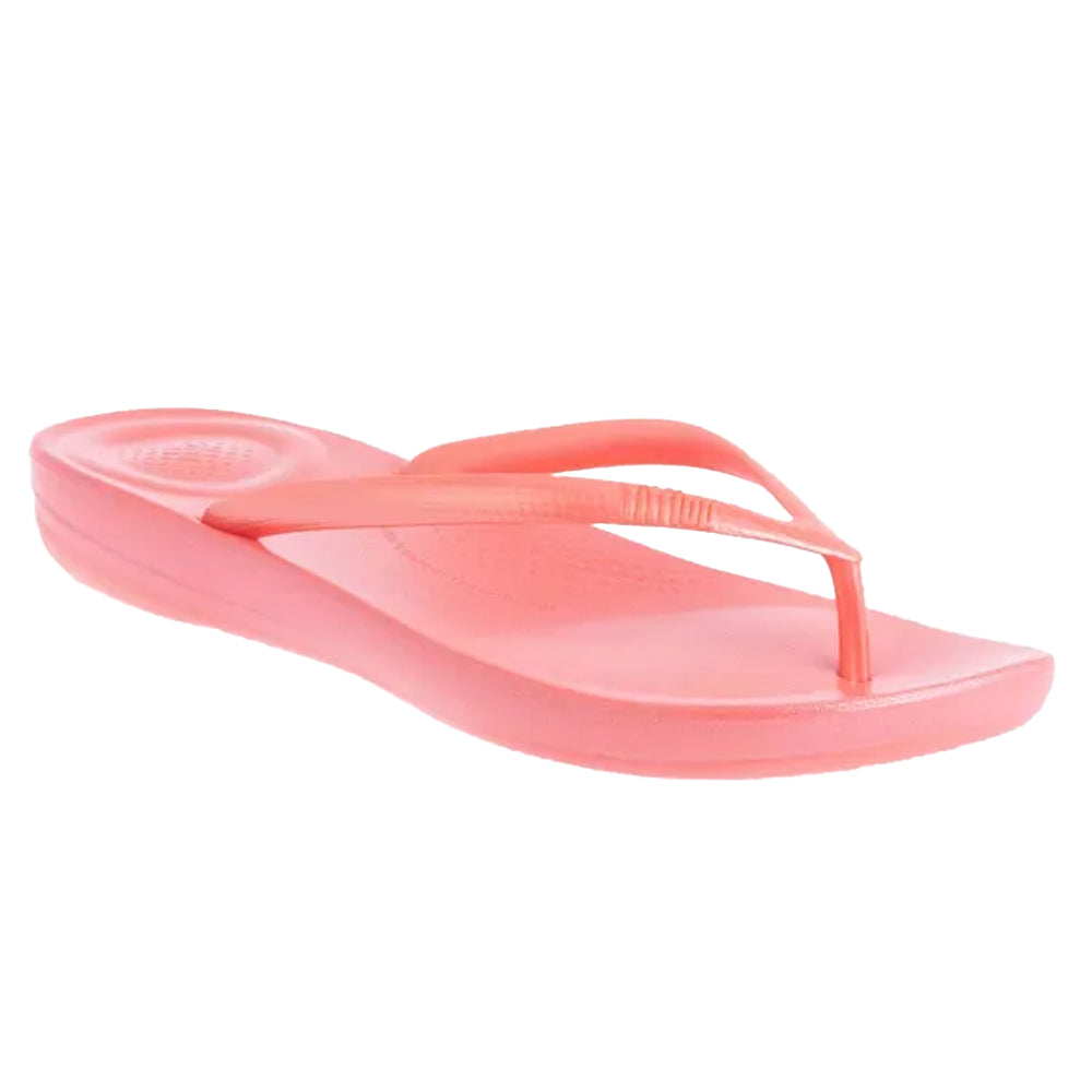 Coral - Lifestyle - FitFlop Womens-Ladies Pearlised iQushion Ergonomic Flip Flops