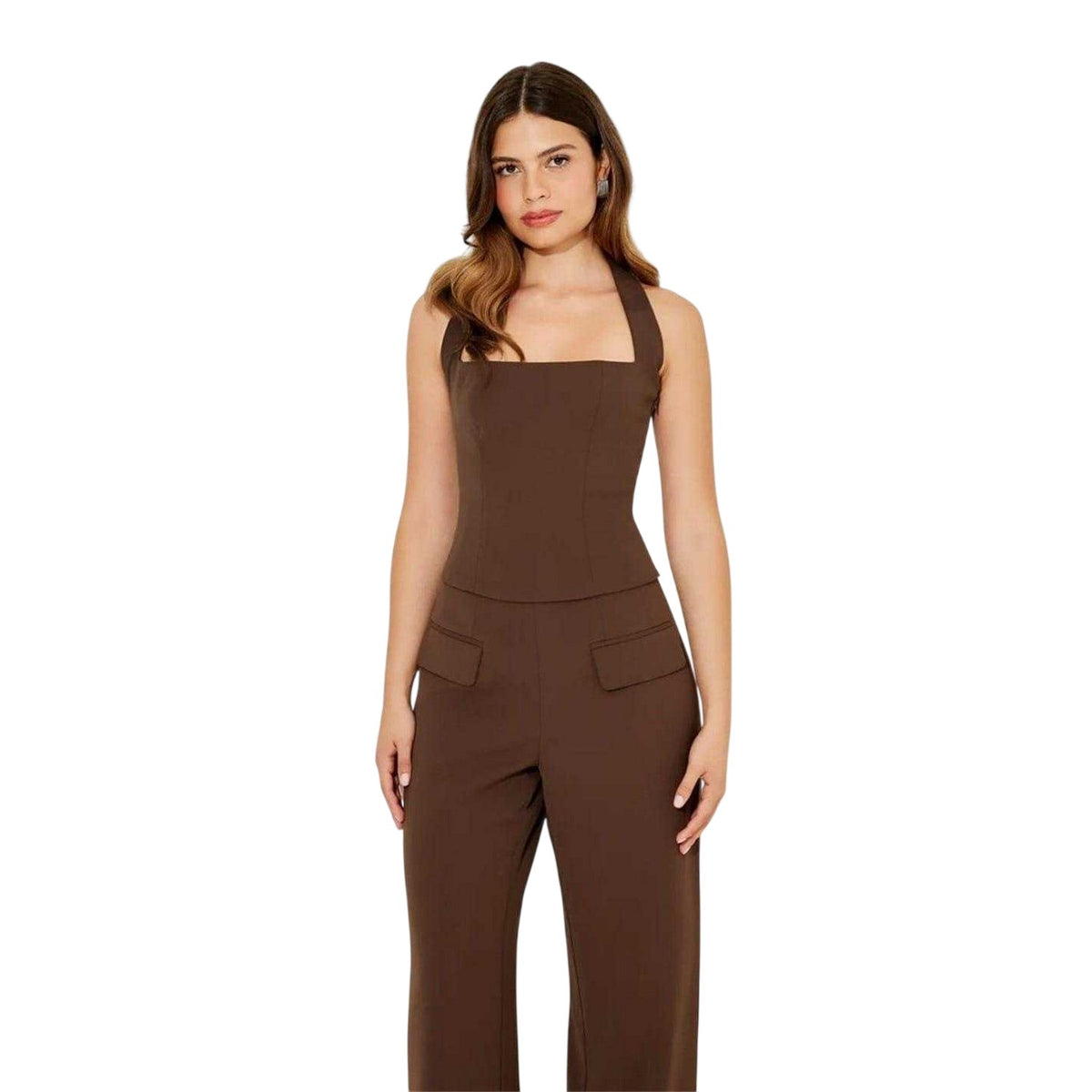 Chocolate - Side - Muse Womens-Ladies The Ultimate Muse Trousers