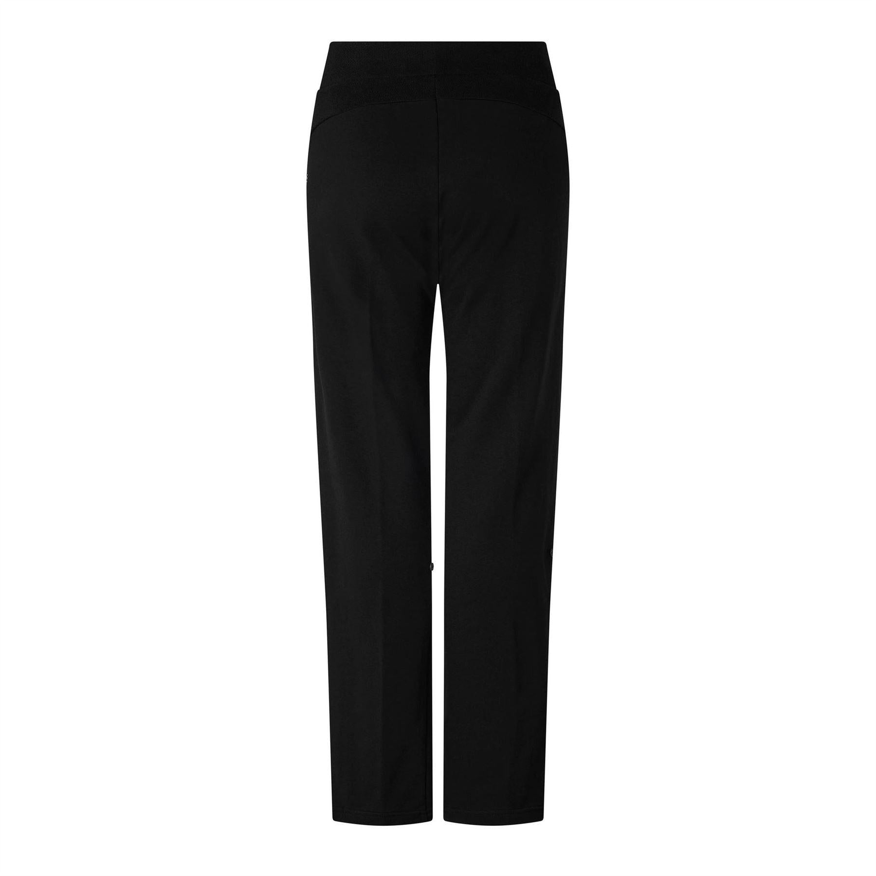 Black - Back - Puma Womens-Ladies Loose Jogging Bottoms