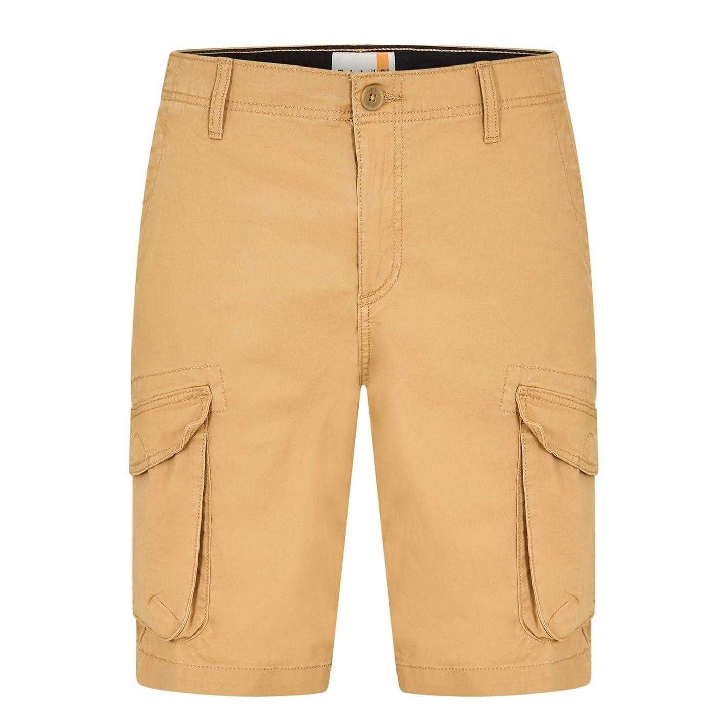 Wheat - Front - Timberland Mens Twill Casual Cargo Shorts