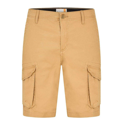 Wheat - Front - Timberland Mens Twill Casual Cargo Shorts