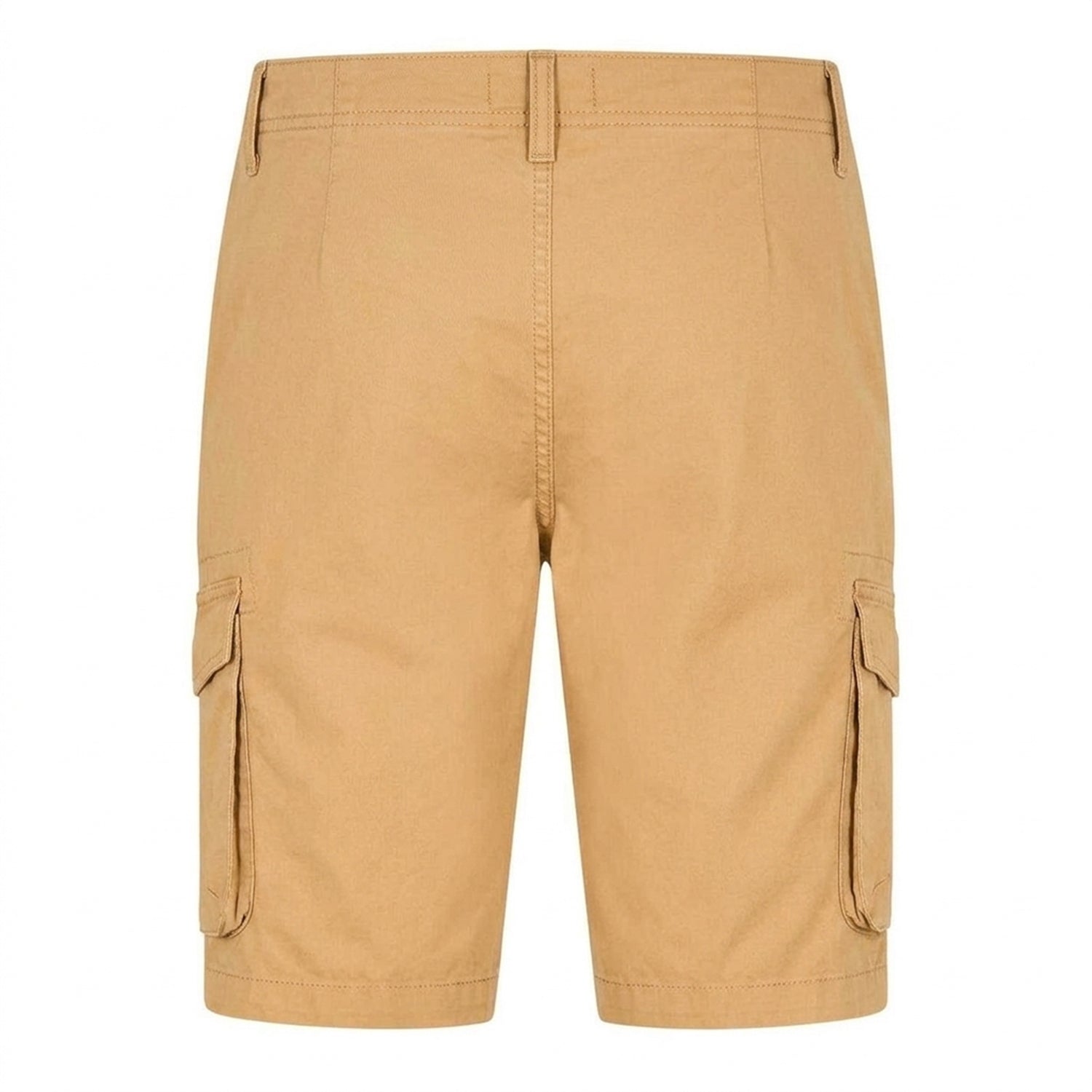 Wheat - Back - Timberland Mens Twill Casual Cargo Shorts