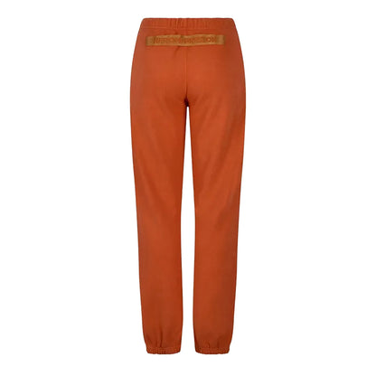 Orange-White - Back - Heron Preston Womens-Ladies CTNMB Taped Sweatpants