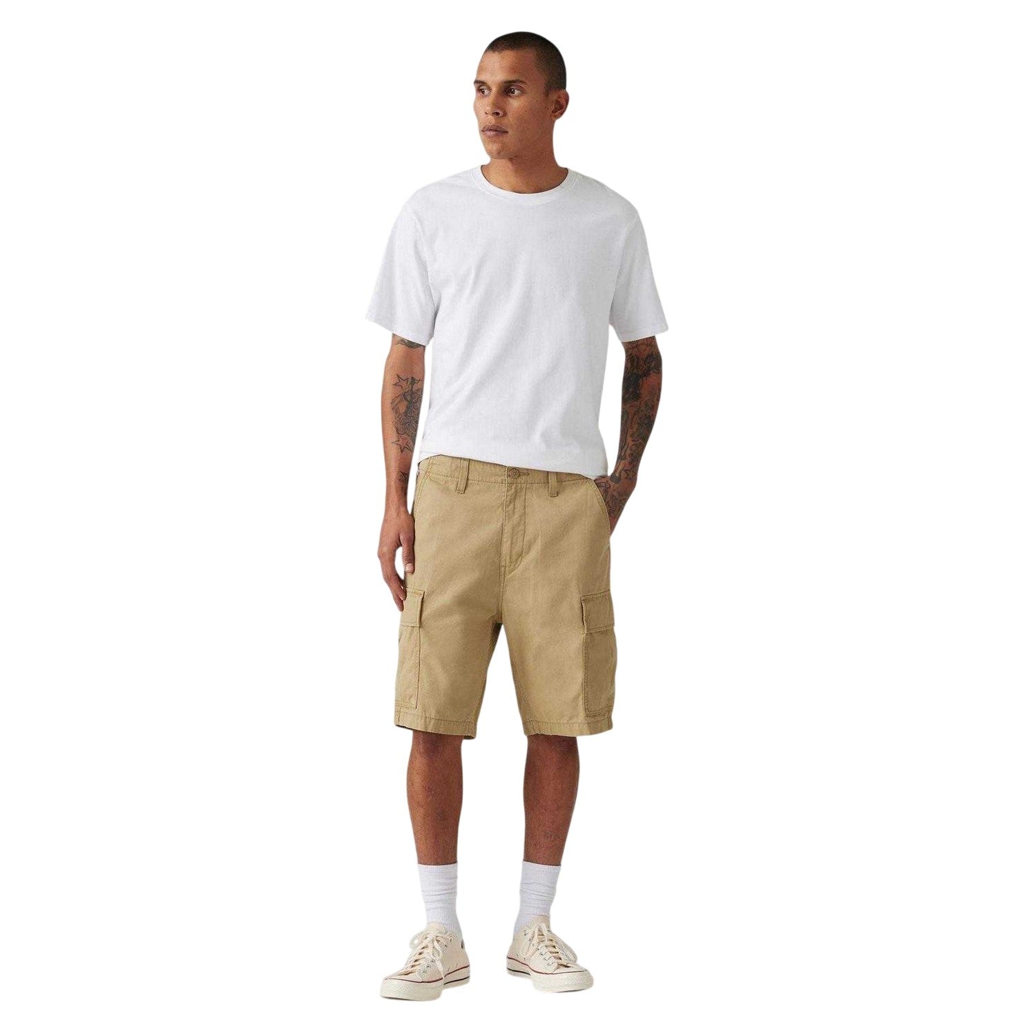 Green - Side - Levis Mens Carrier II Cargo Shorts