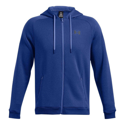 Blue - Front - Under Armour Mens Full Zip Hoodie