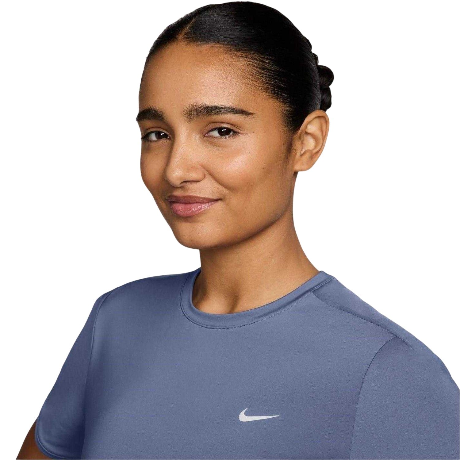 Indigo - Side - Nike Womens-Ladies Swift Dri-FIT Running T-Shirt