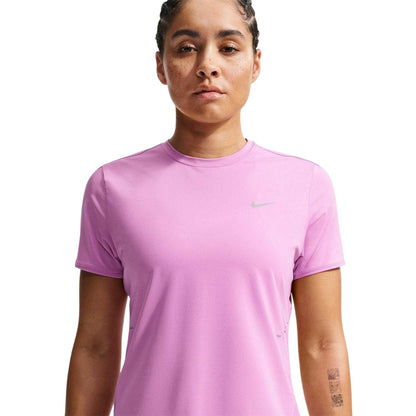 Magenta - Side - Nike Womens-Ladies Swift Dri-FIT Running T-Shirt